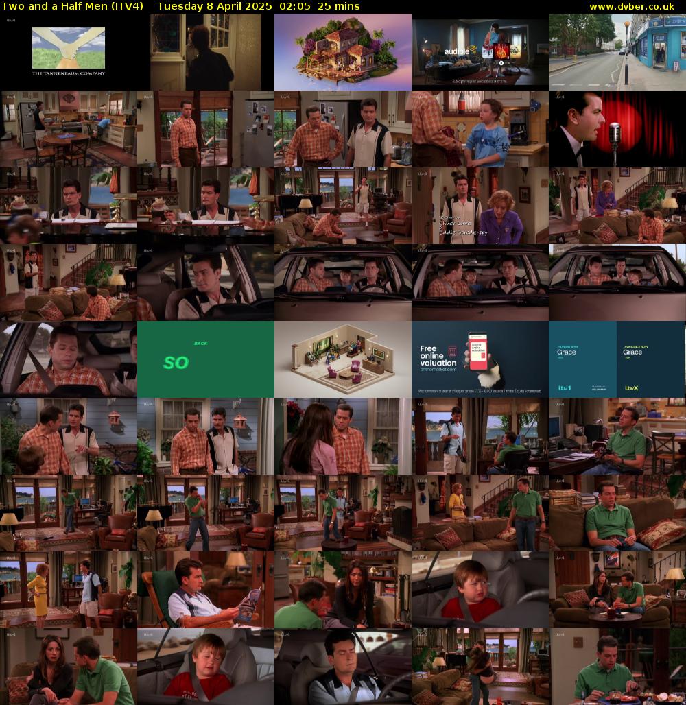 Two and a Half Men (ITV4) Tuesday 8 April 2025 02:05 - 02:30