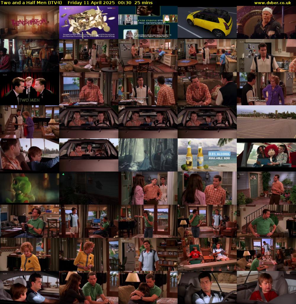 Two and a Half Men (ITV4) Friday 11 April 2025 00:30 - 00:55