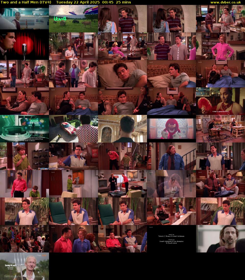 Two and a Half Men (ITV4) Tuesday 22 April 2025 00:45 - 01:10