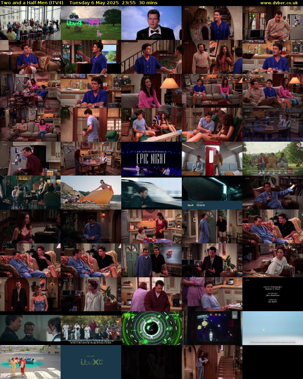 Two and a Half Men (ITV4) Tuesday 6 May 2025 23:55 - 00:25