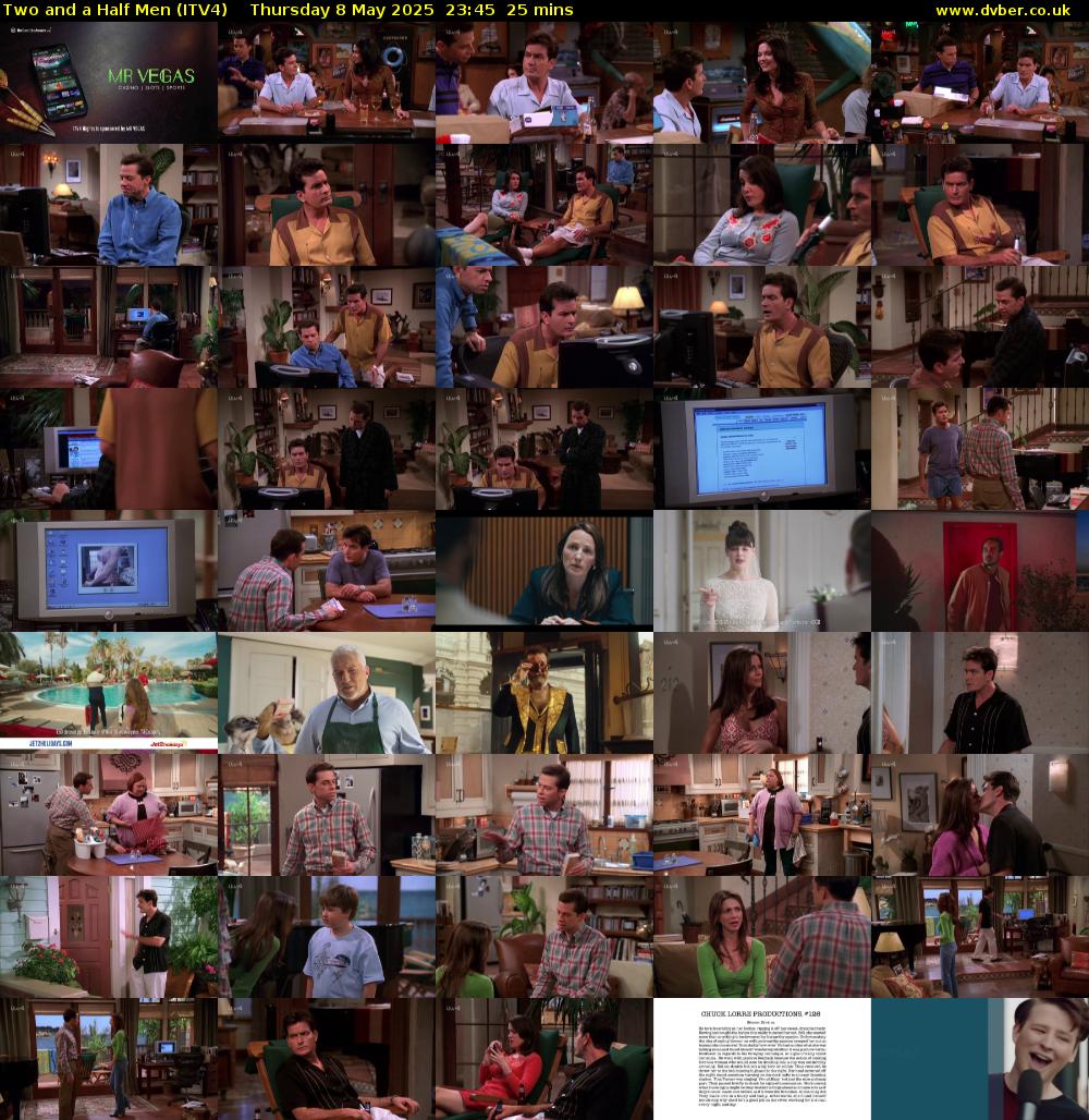 Two and a Half Men (ITV4) Thursday 8 May 2025 23:45 - 00:10