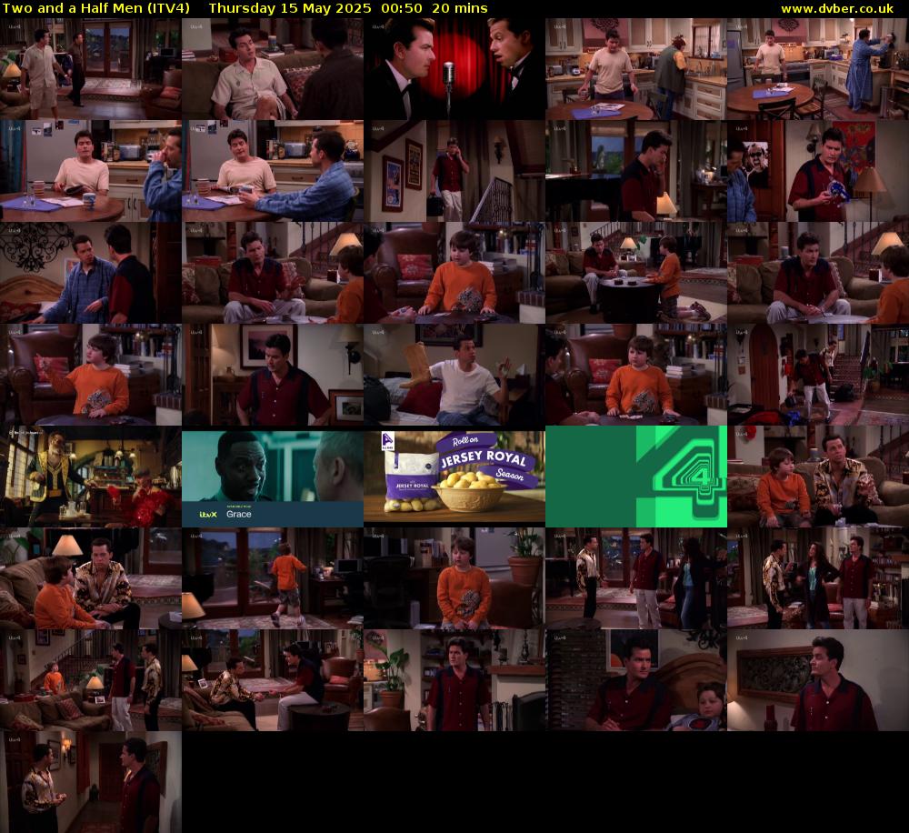 Two and a Half Men (ITV4) Thursday 15 May 2025 00:50 - 01:10