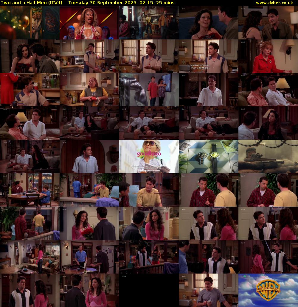 Two and a Half Men (ITV4) Tuesday 30 September 2025 02:15 - 02:40