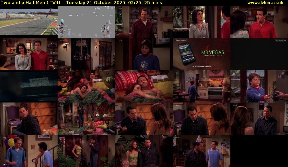 Two and a Half Men (ITV4) Tuesday 21 October 2025 02:25 - 02:50