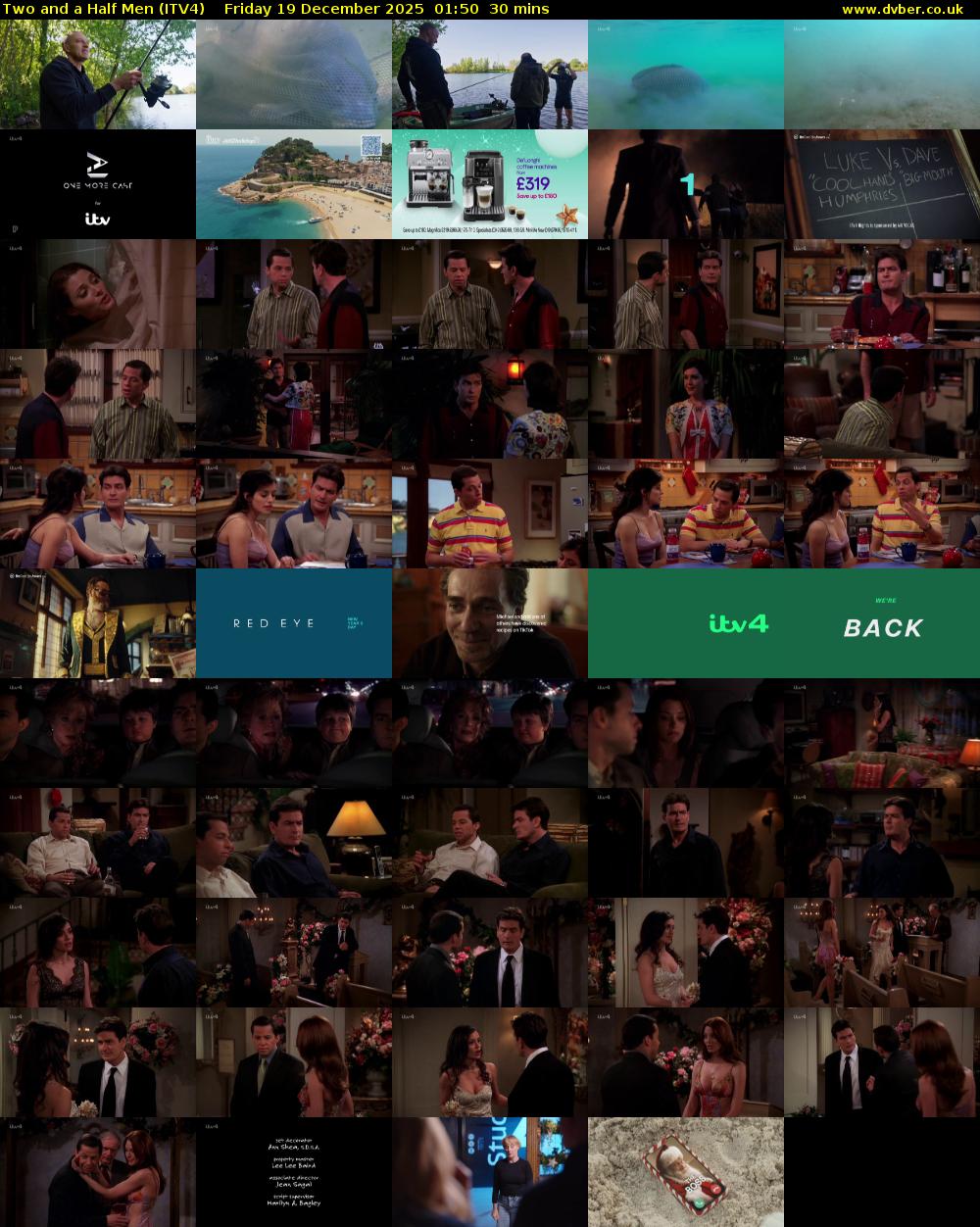 Two and a Half Men (ITV4) Friday 19 December 2025 01:50 - 02:20