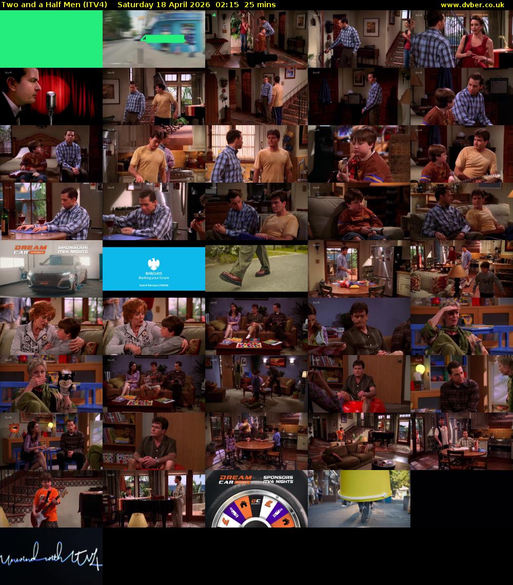 Two and a Half Men (ITV4) Saturday 18 April 2026 02:15 - 02:40