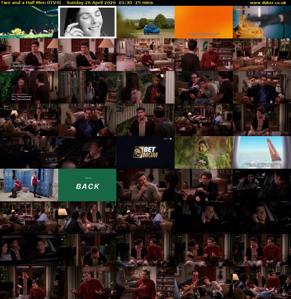 Two and a Half Men (ITV4) Sunday 26 April 2026 01:30 - 01:55