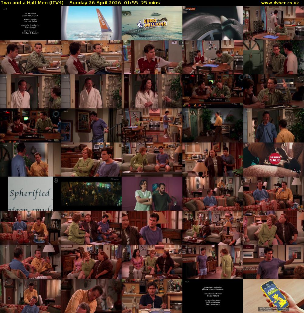 Two and a Half Men (ITV4) Sunday 26 April 2026 01:55 - 02:20