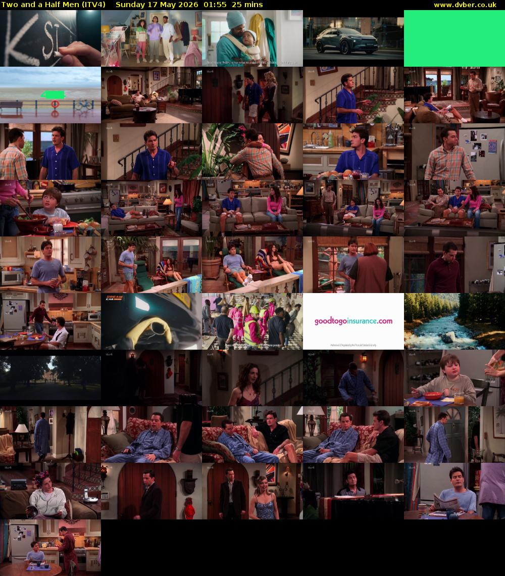Two and a Half Men (ITV4) Sunday 17 May 2026 01:55 - 02:20