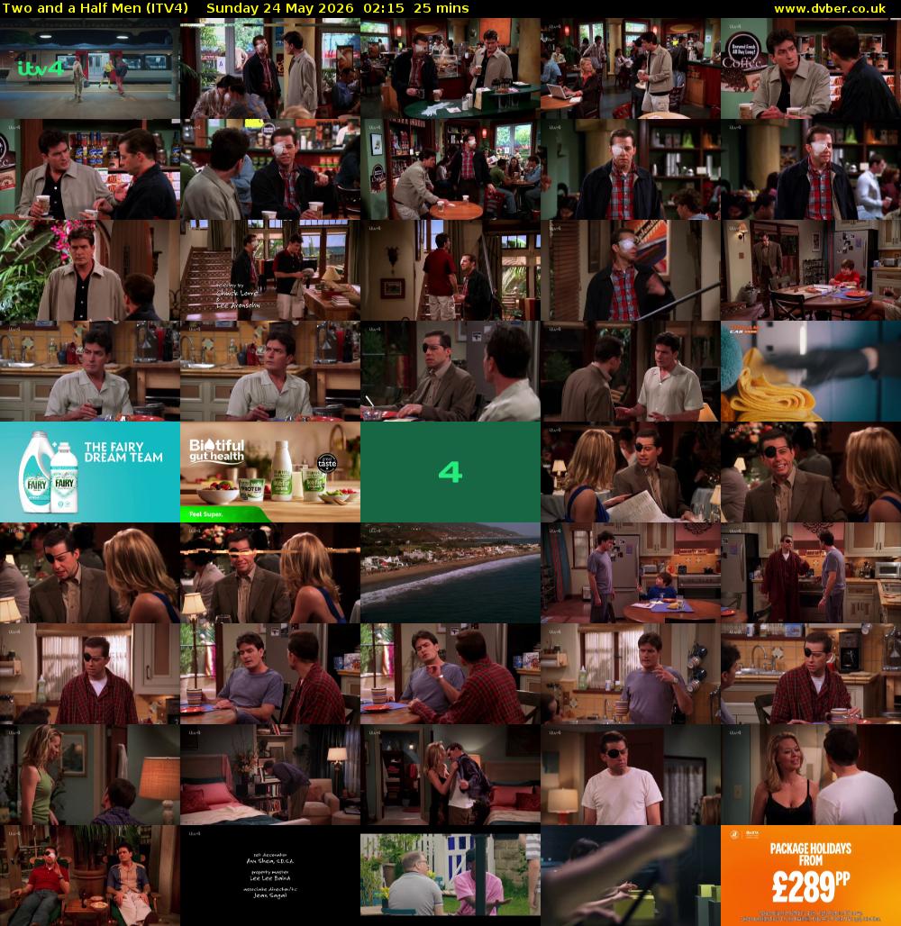 Two and a Half Men (ITV4) Sunday 24 May 2026 02:15 - 02:40