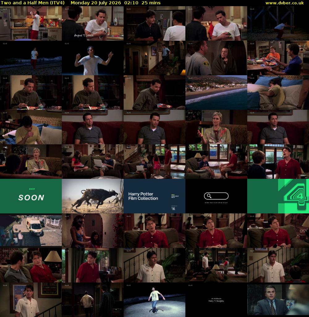 Two and a Half Men (ITV4) Monday 20 July 2026 02:10 - 02:35