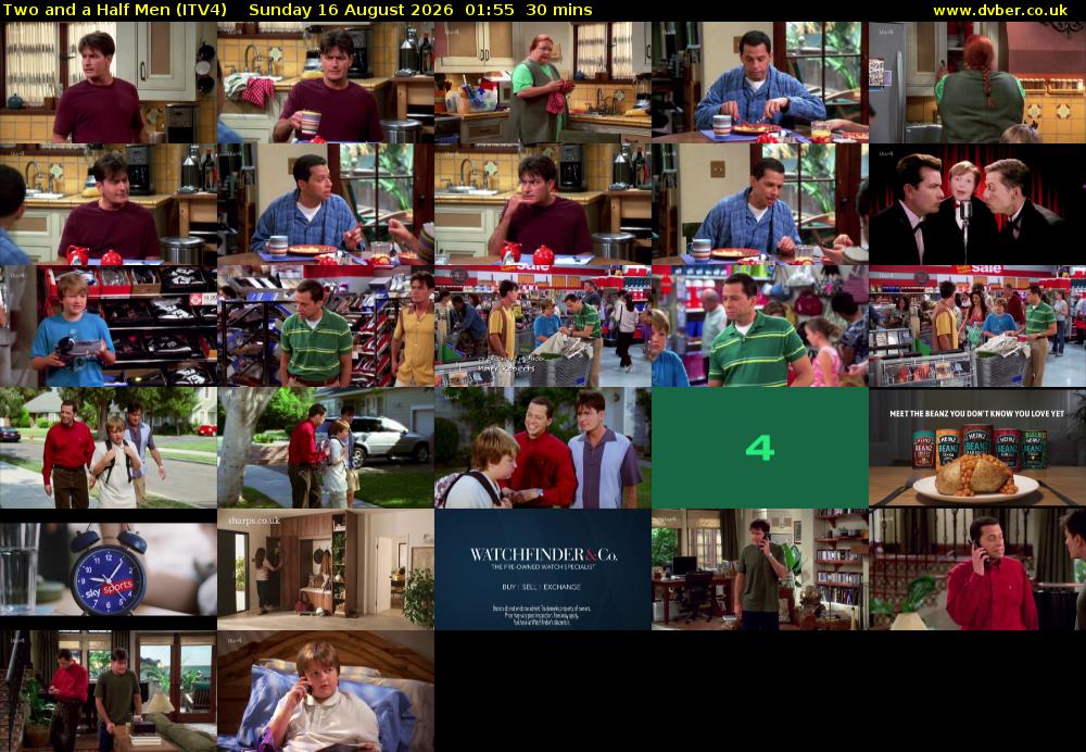 Two and a Half Men (ITV4) Sunday 16 August 2026 01:55 - 02:25