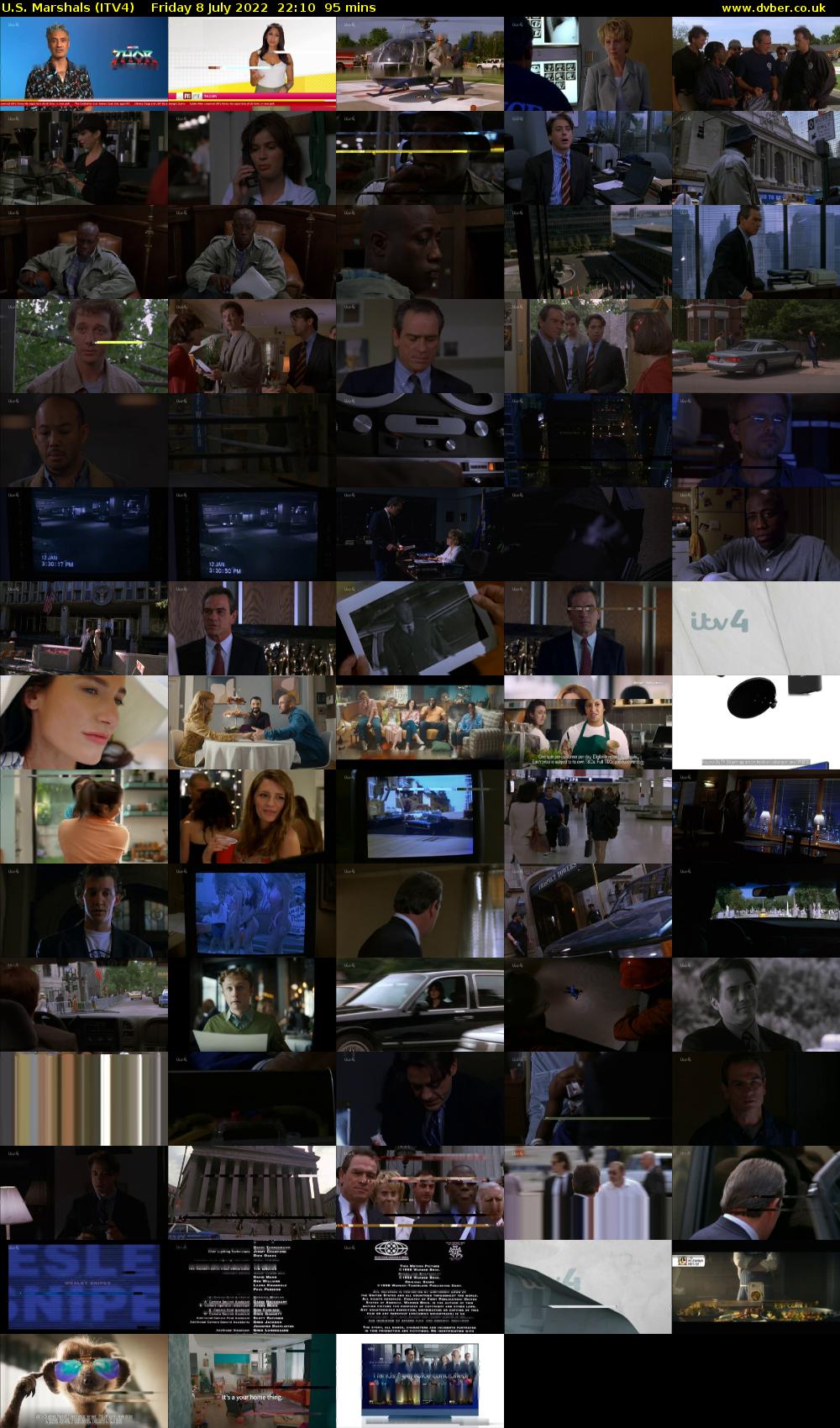 U.S. Marshals (ITV4) Friday 8 July 2022 22:10 - 23:45