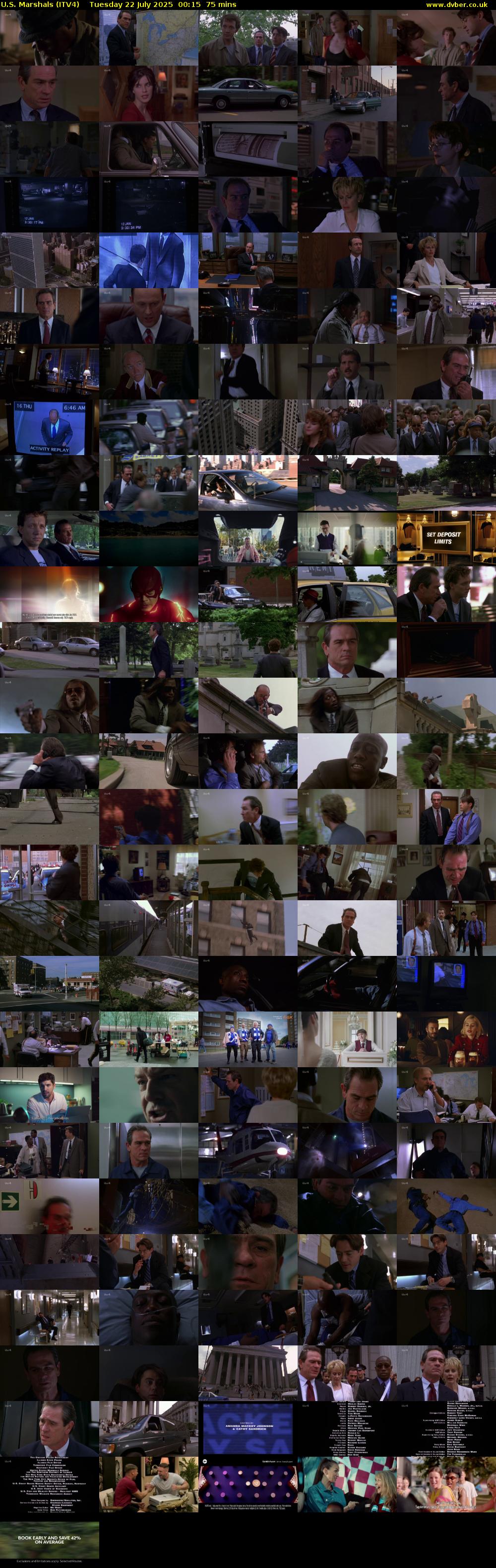 U.S. Marshals (ITV4) Tuesday 22 July 2025 00:15 - 01:30