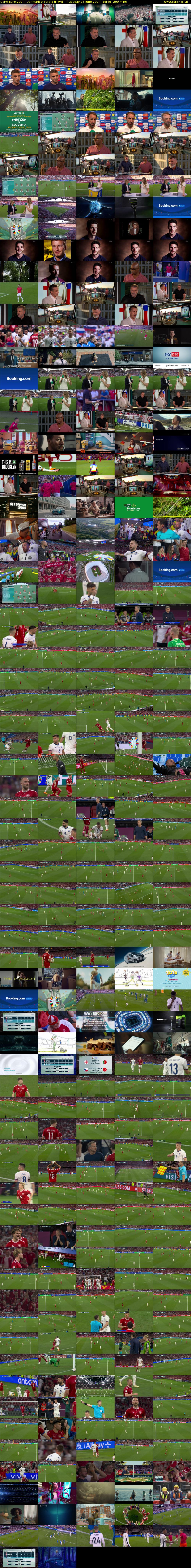 UEFA Euro 2024: Denmark v Serbia (ITV4) Tuesday 25 June 2024 18:45 - 22:05
