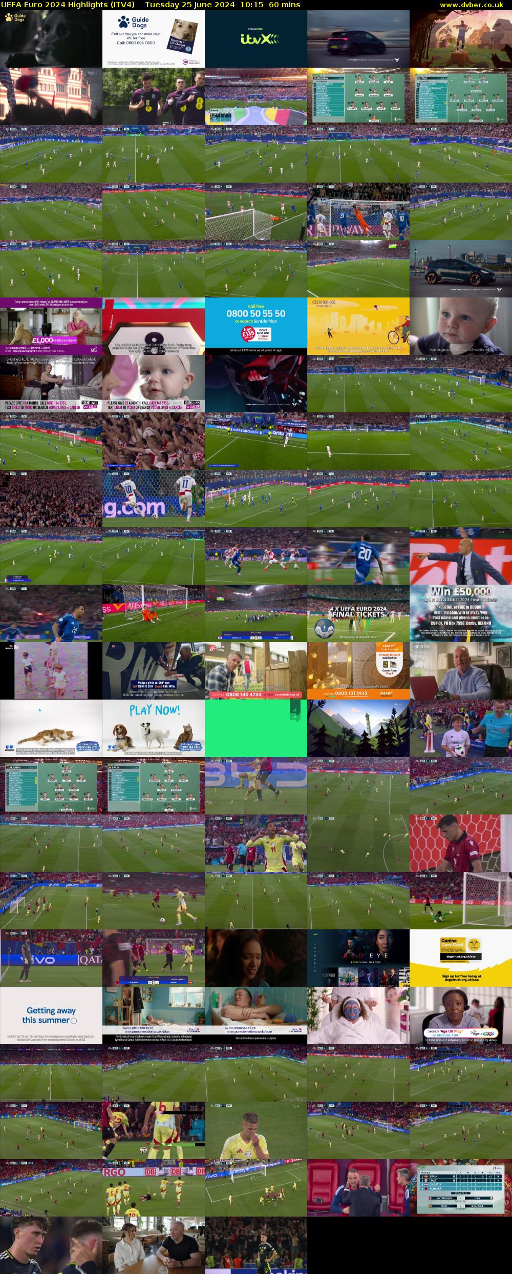 UEFA Euro 2024 Highlights (ITV4) Tuesday 25 June 2024 10:15 - 11:15