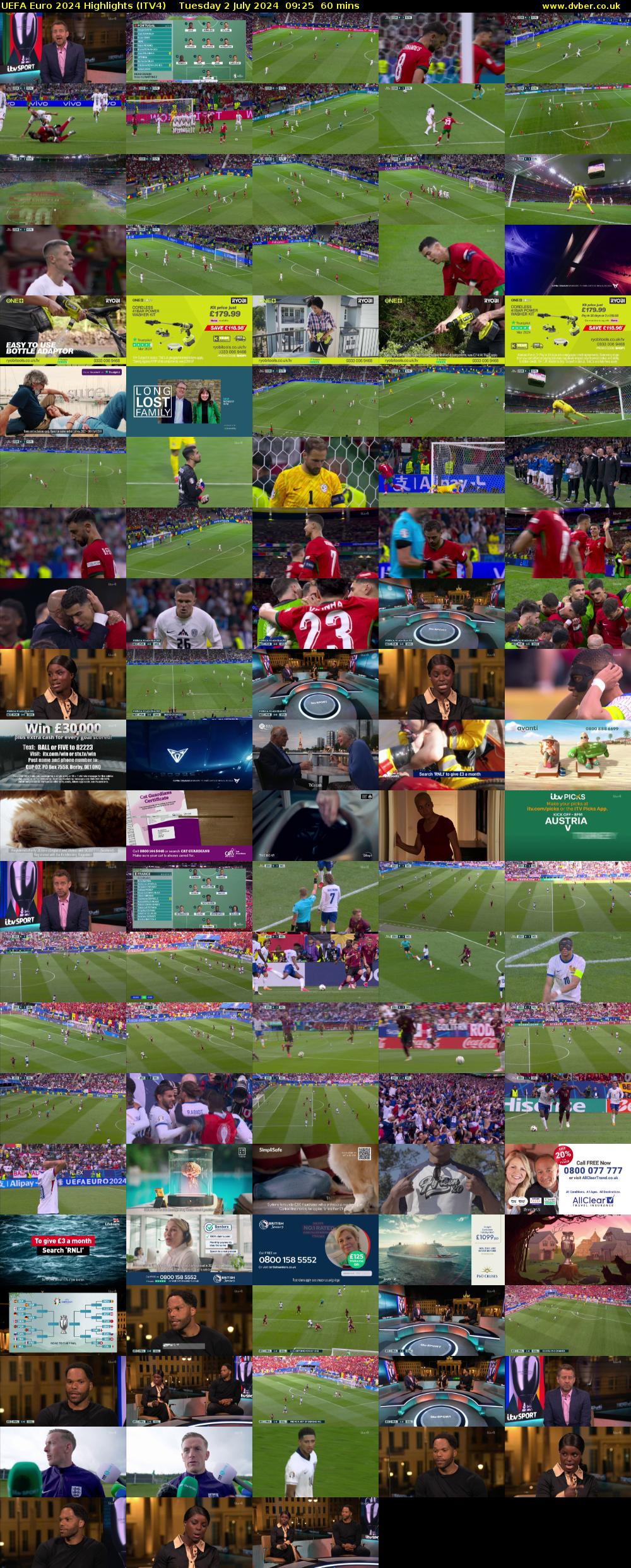 UEFA Euro 2024 Highlights (ITV4) Tuesday 2 July 2024 09:25 - 10:25