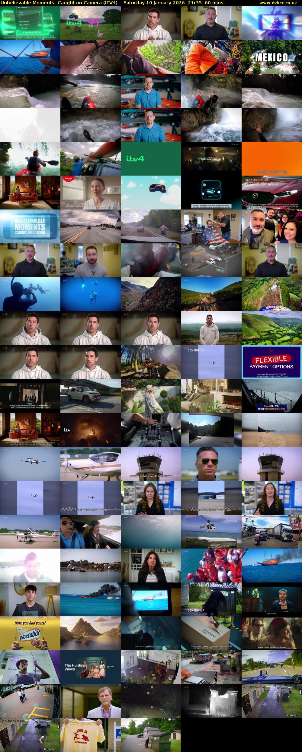 Unbelievable Moments: Caught on Camera (ITV4) Saturday 10 January 2026 21:35 - 22:35