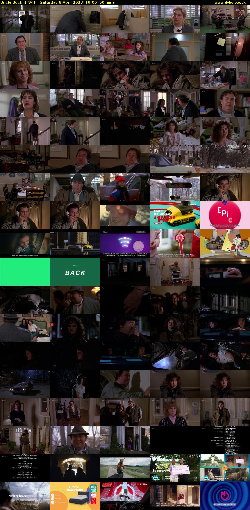 Uncle Buck (ITV4) Saturday 8 April 2023 19:00 - 19:50