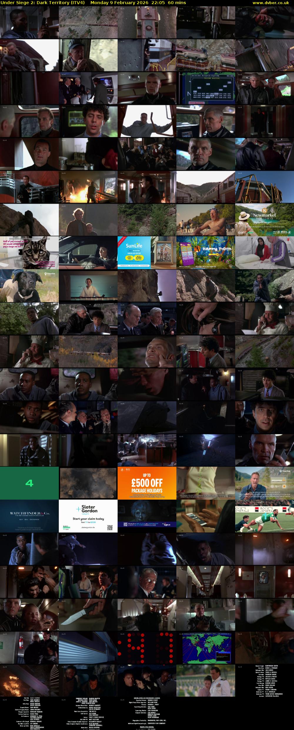 Under Siege 2: Dark Territory (ITV4) Monday 9 February 2026 22:05 - 23:05