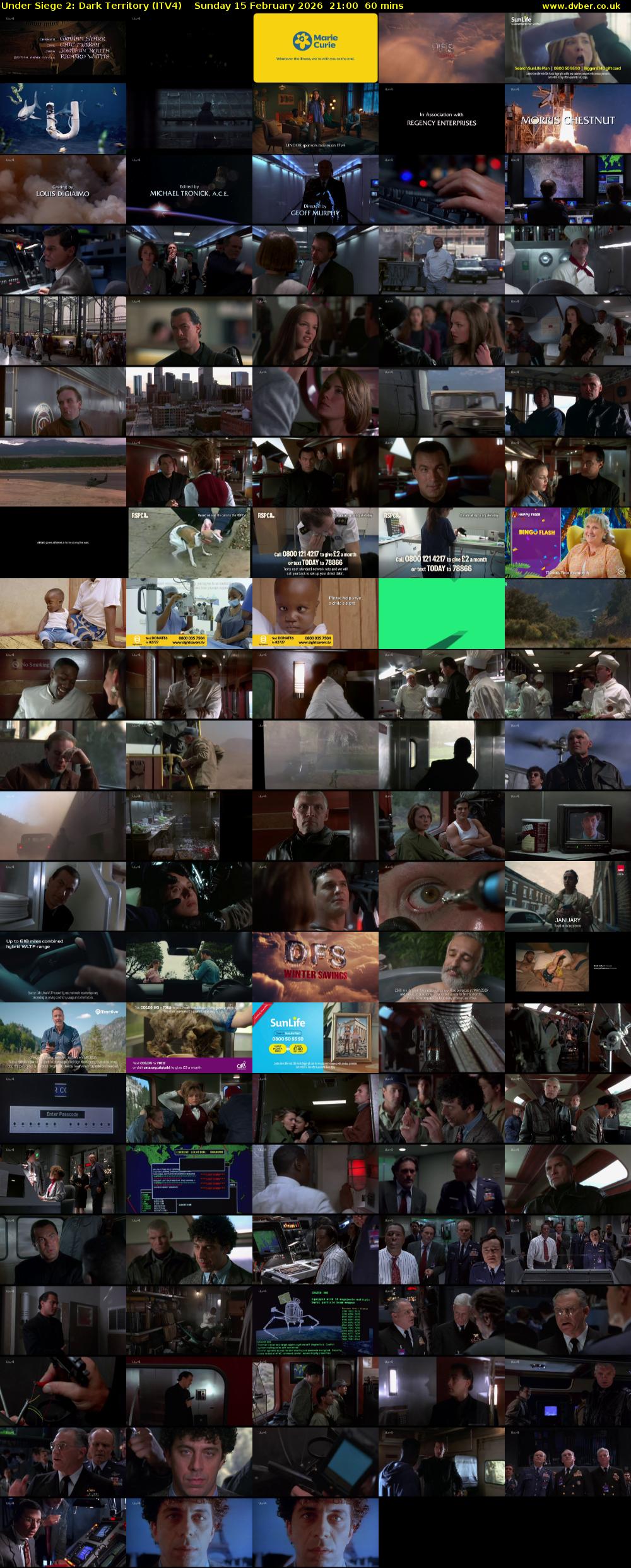 Under Siege 2: Dark Territory (ITV4) Sunday 15 February 2026 21:00 - 22:00