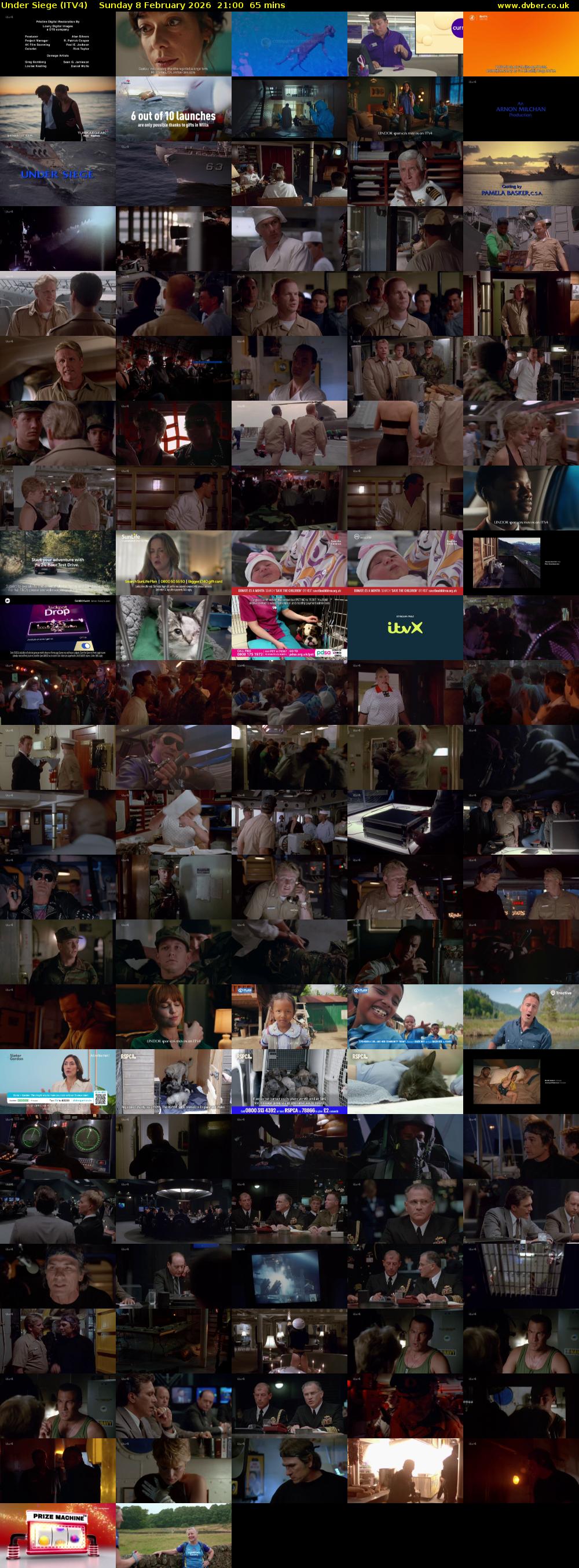 Under Siege (ITV4) Sunday 8 February 2026 21:00 - 22:05