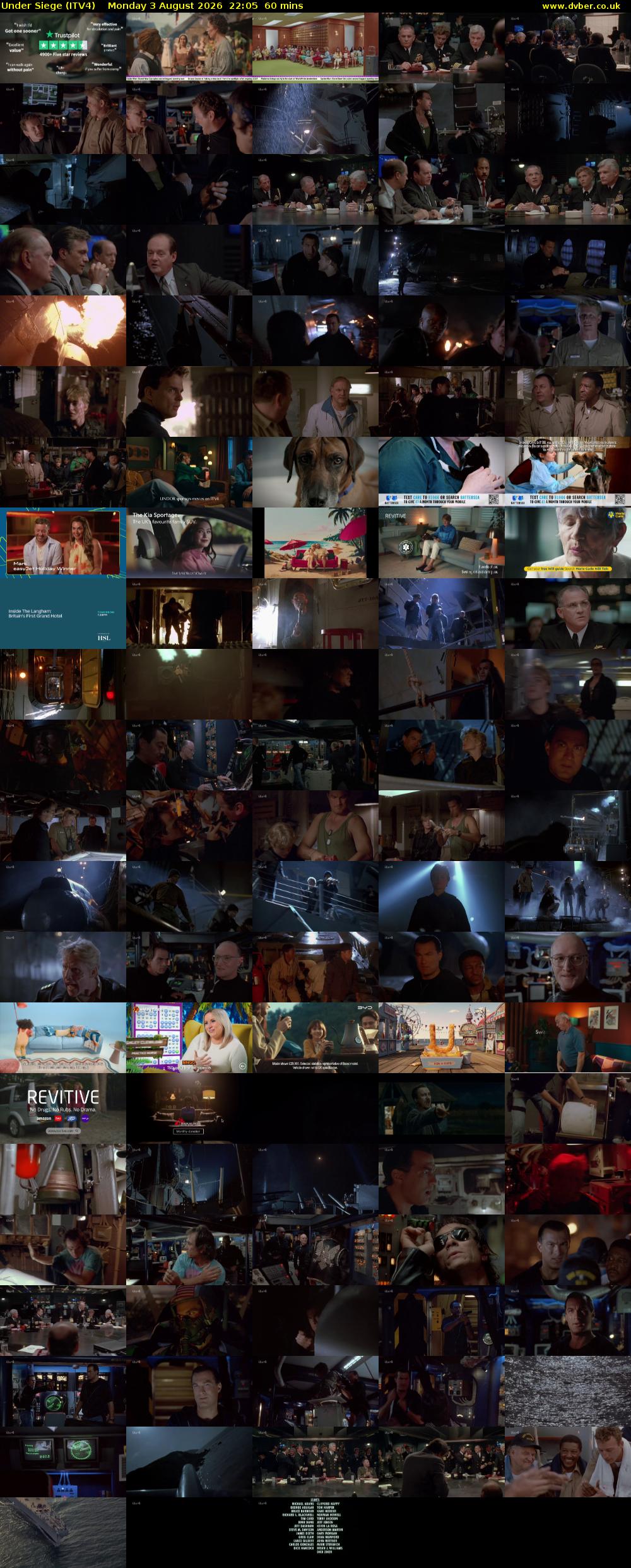 Under Siege (ITV4) Monday 3 August 2026 22:05 - 23:05