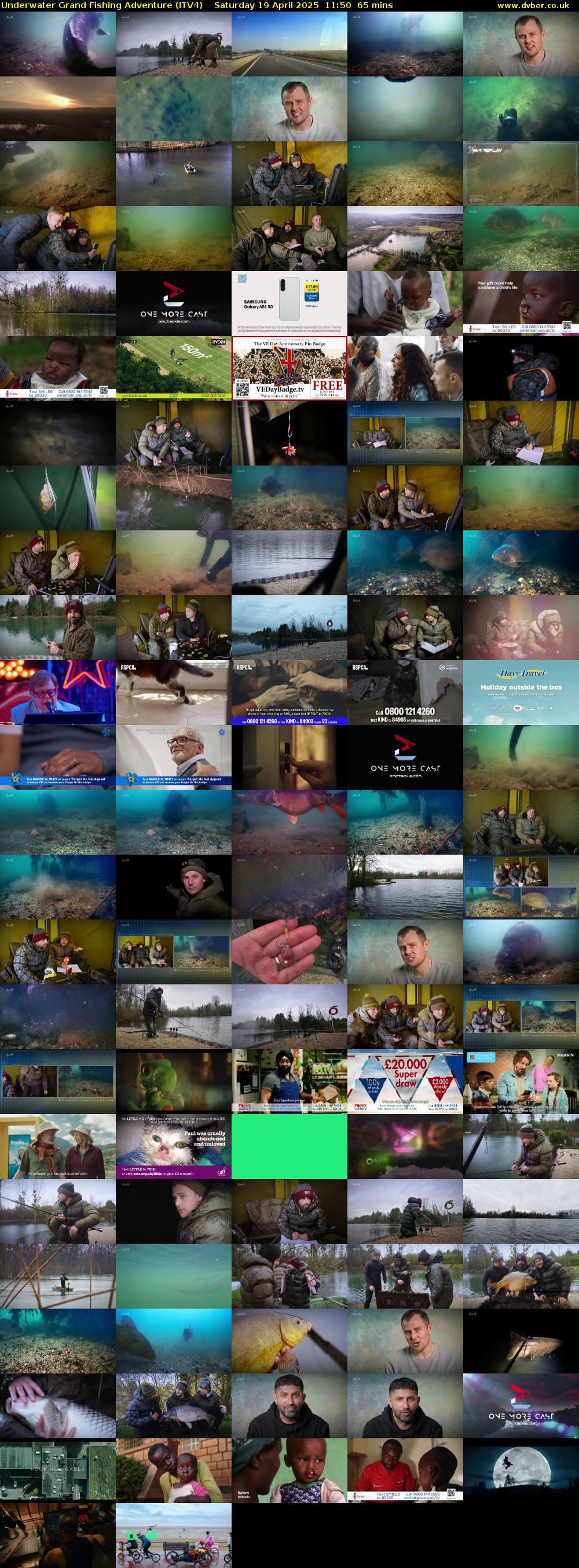 Underwater Grand Fishing Adventure (ITV4) Saturday 19 April 2025 11:50 - 12:55