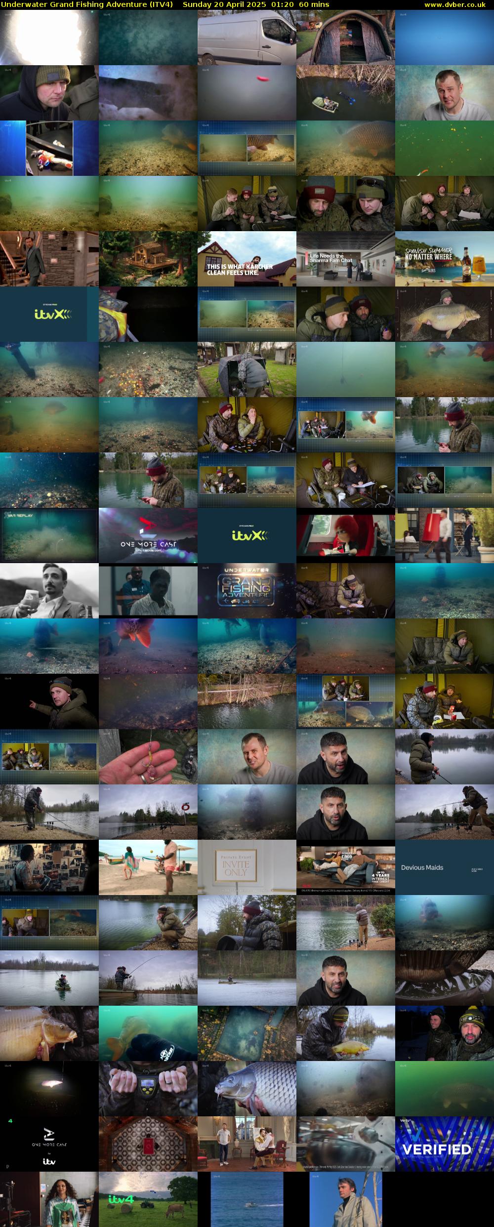 Underwater Grand Fishing Adventure (ITV4) Sunday 20 April 2025 01:20 - 02:20