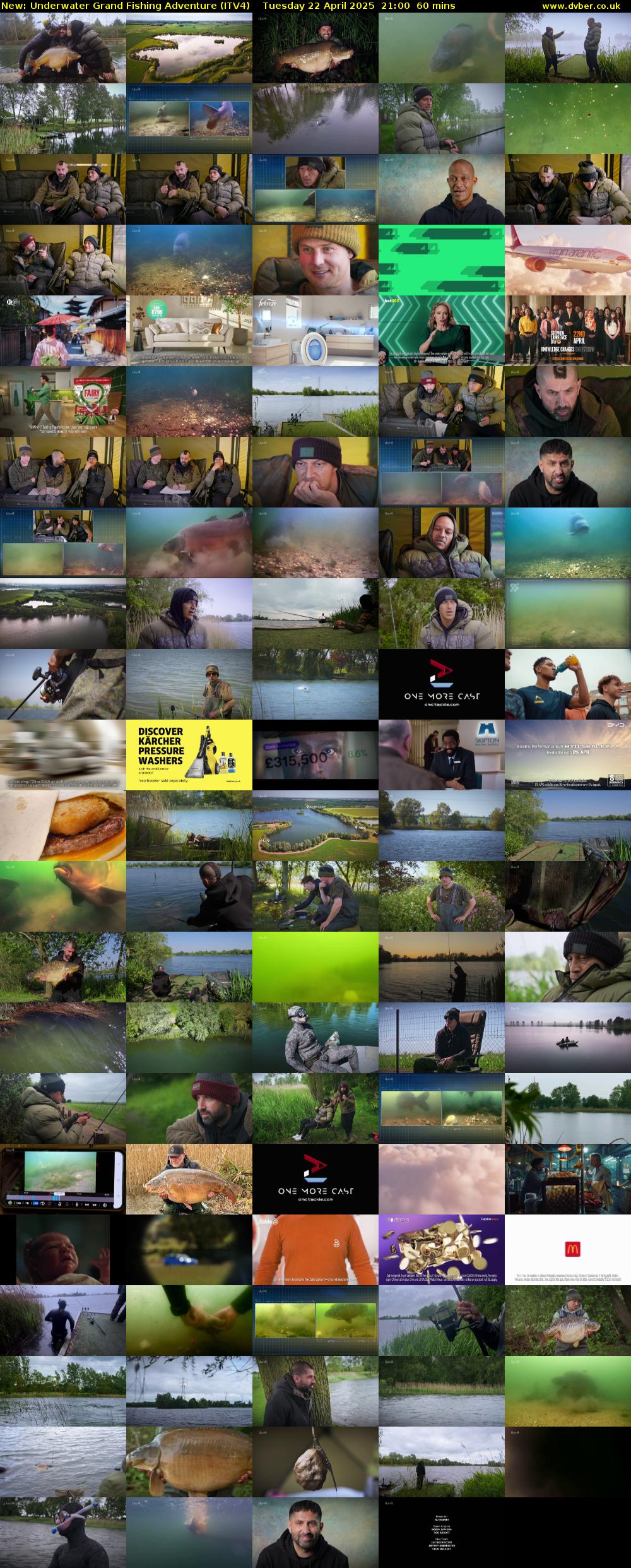 Underwater Grand Fishing Adventure (ITV4) Tuesday 22 April 2025 21:00 - 22:00