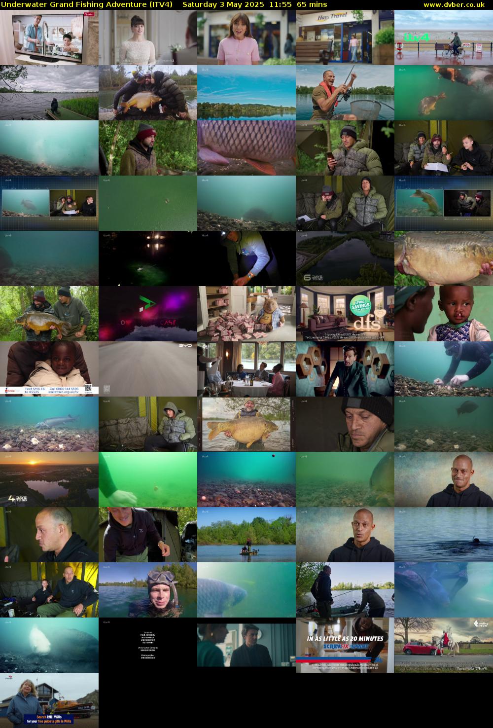 Underwater Grand Fishing Adventure (ITV4) Saturday 3 May 2025 11:55 - 13:00