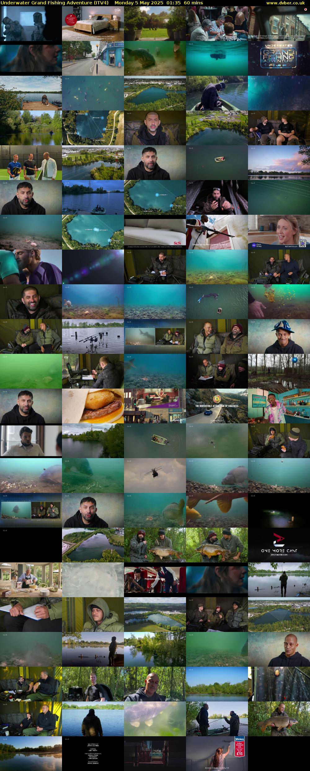 Underwater Grand Fishing Adventure (ITV4) Monday 5 May 2025 01:35 - 02:35