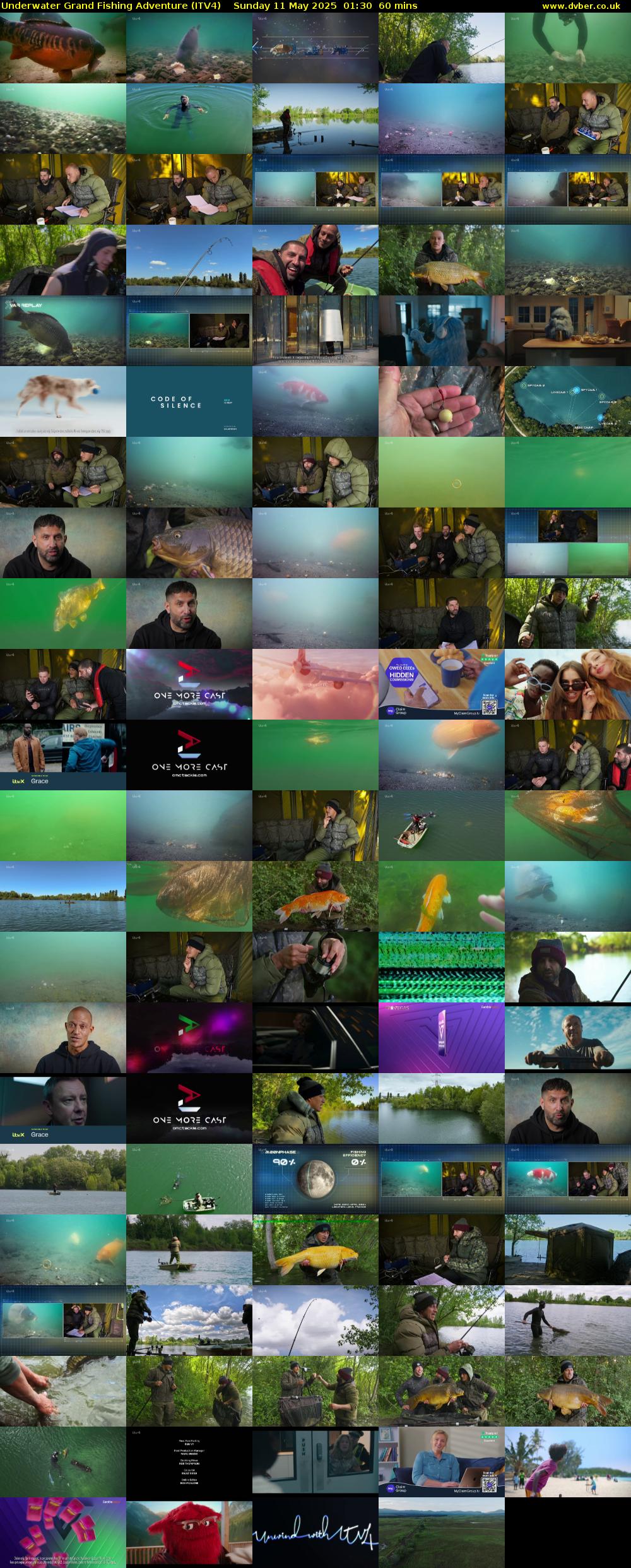 Underwater Grand Fishing Adventure (ITV4) Sunday 11 May 2025 01:30 - 02:30