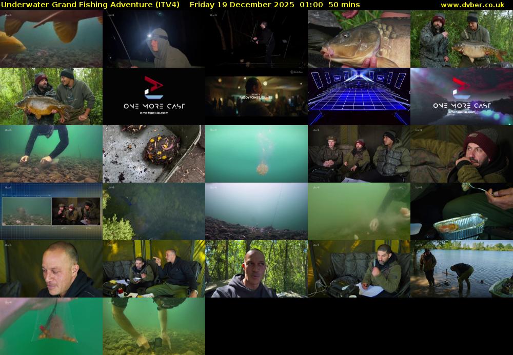 Underwater Grand Fishing Adventure (ITV4) Friday 19 December 2025 01:00 - 01:50