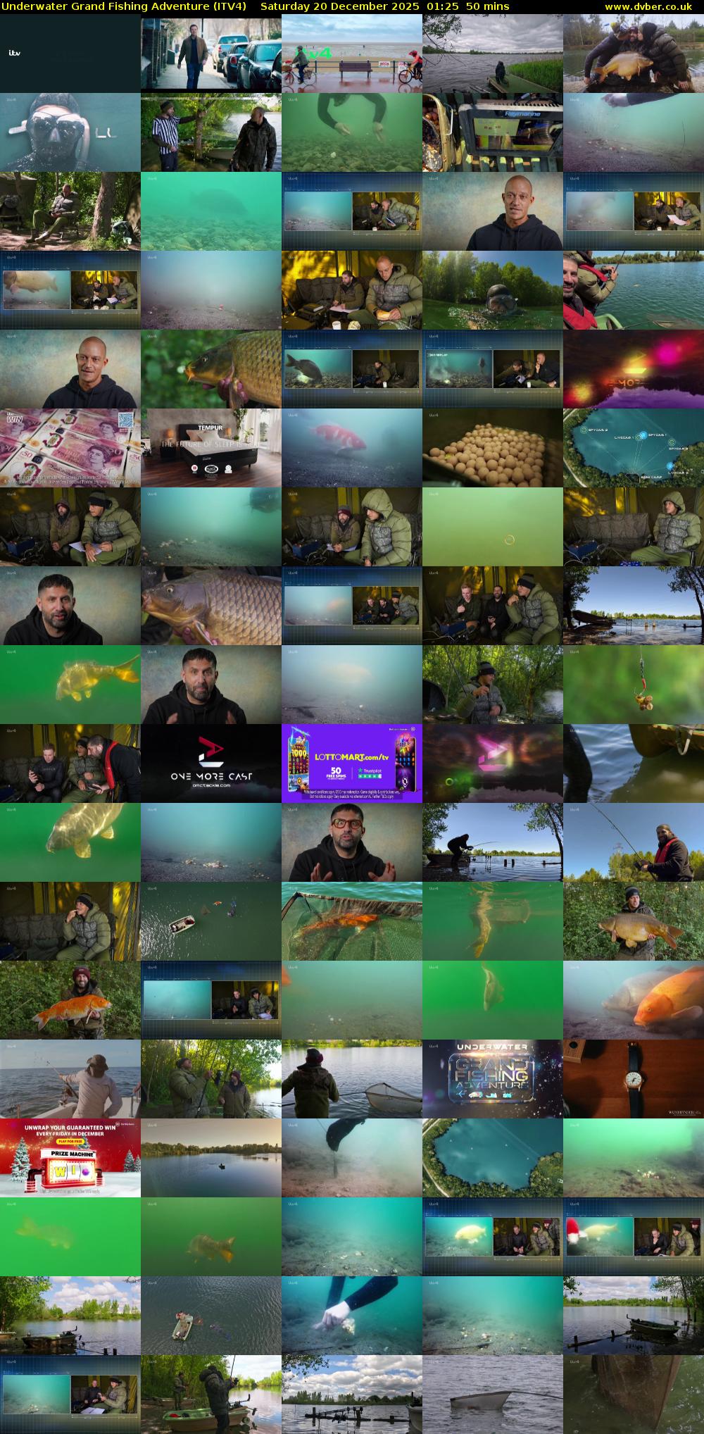 Underwater Grand Fishing Adventure (ITV4) Saturday 20 December 2025 01:25 - 02:15