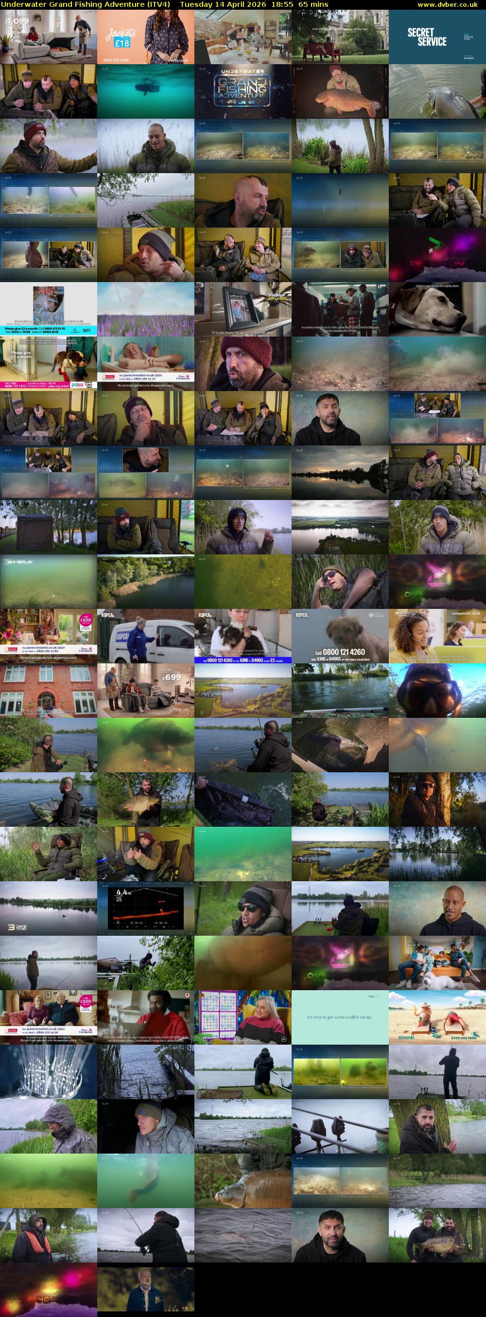 Underwater Grand Fishing Adventure (ITV4) Tuesday 14 April 2026 18:55 - 20:00