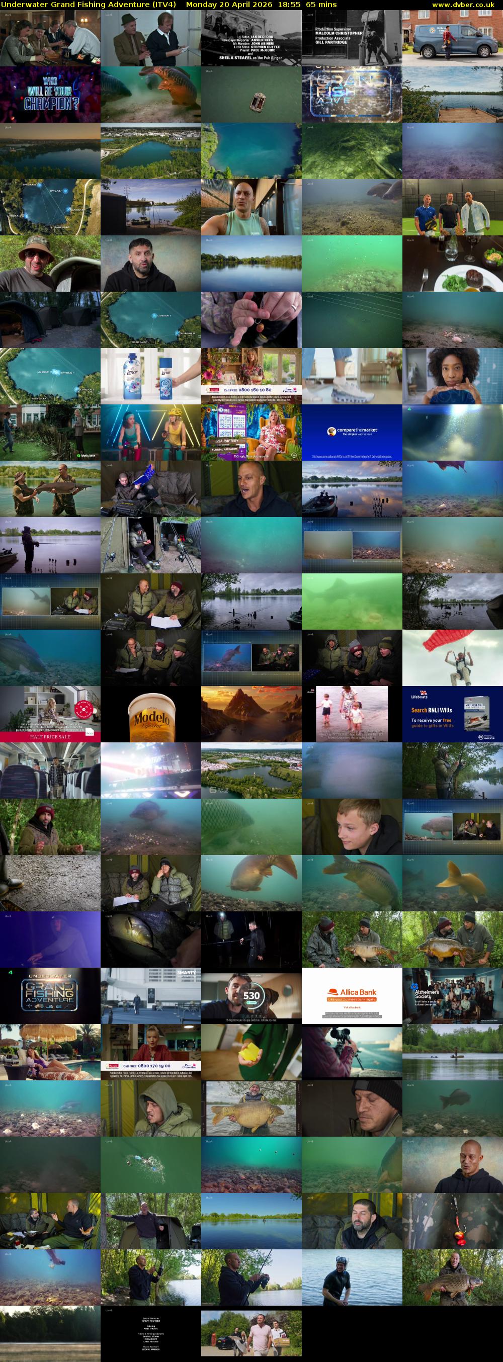Underwater Grand Fishing Adventure (ITV4) Monday 20 April 2026 18:55 - 20:00