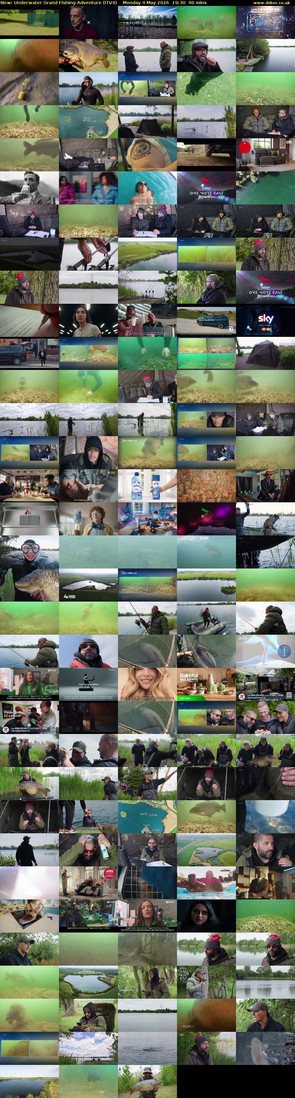 Underwater Grand Fishing Adventure (ITV4) Monday 4 May 2026 19:30 - 21:00