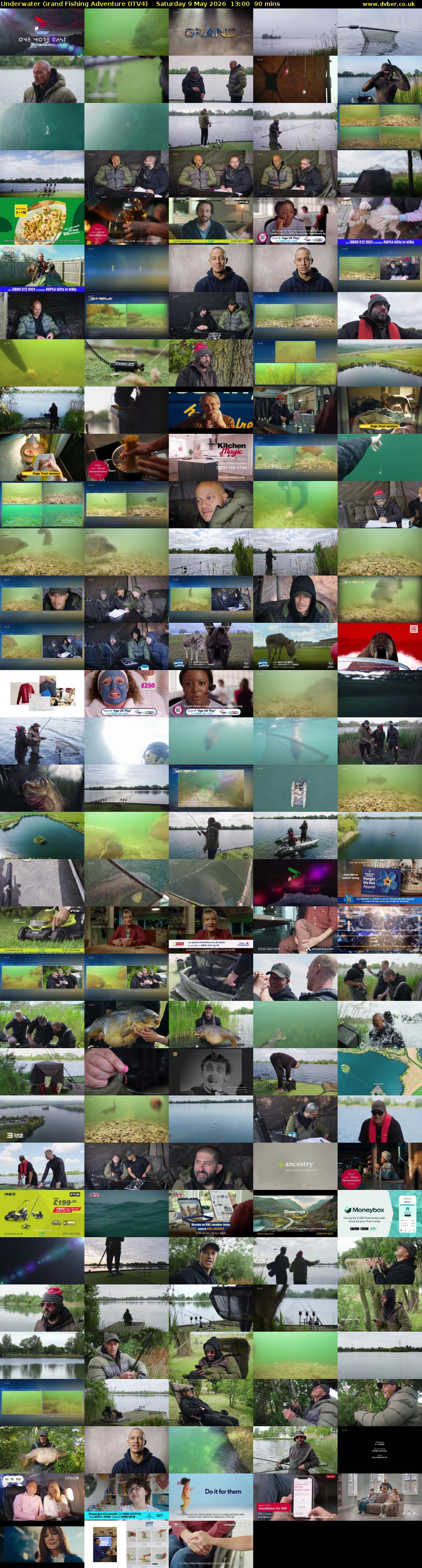 Underwater Grand Fishing Adventure (ITV4) Saturday 9 May 2026 13:00 - 14:30
