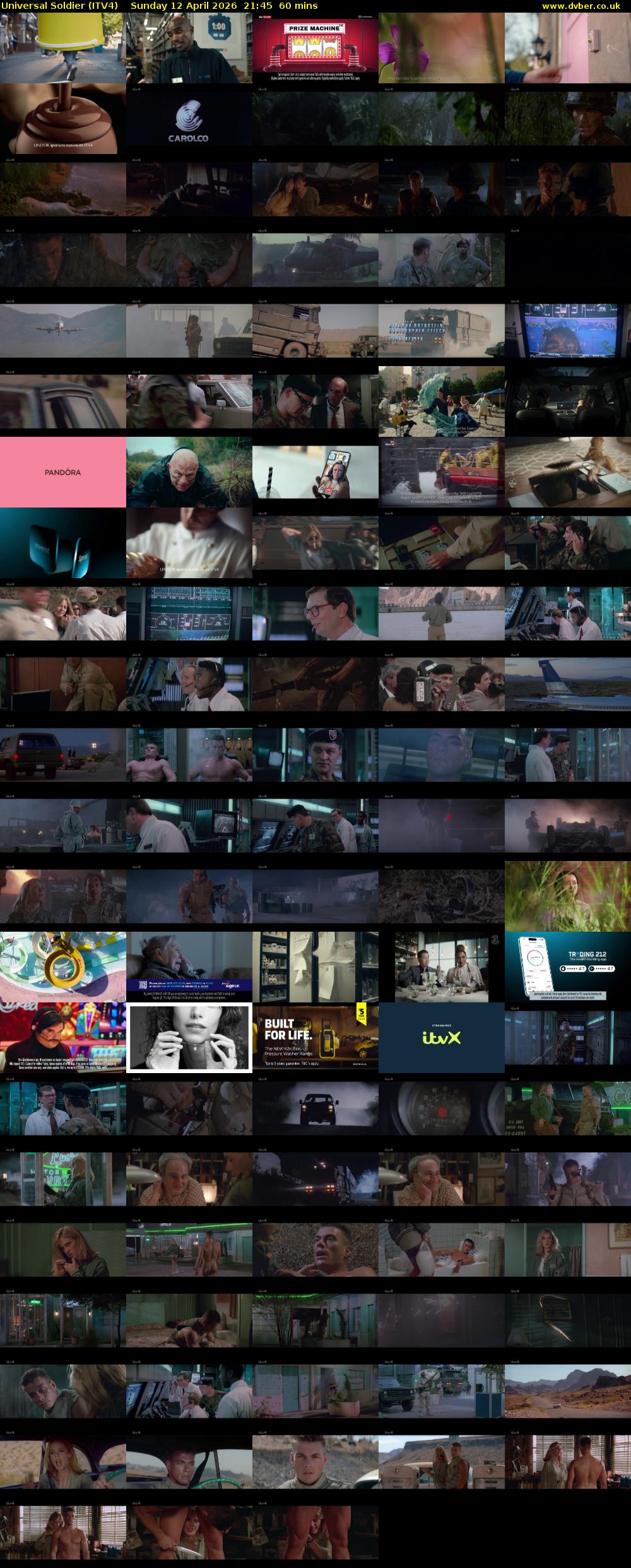Universal Soldier (ITV4) Sunday 12 April 2026 21:45 - 22:45