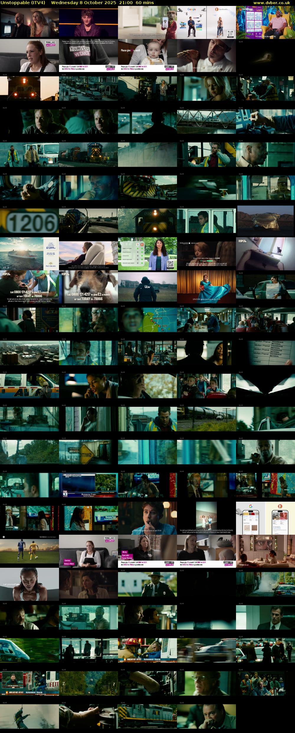 Unstoppable (ITV4) Wednesday 8 October 2025 21:00 - 22:00