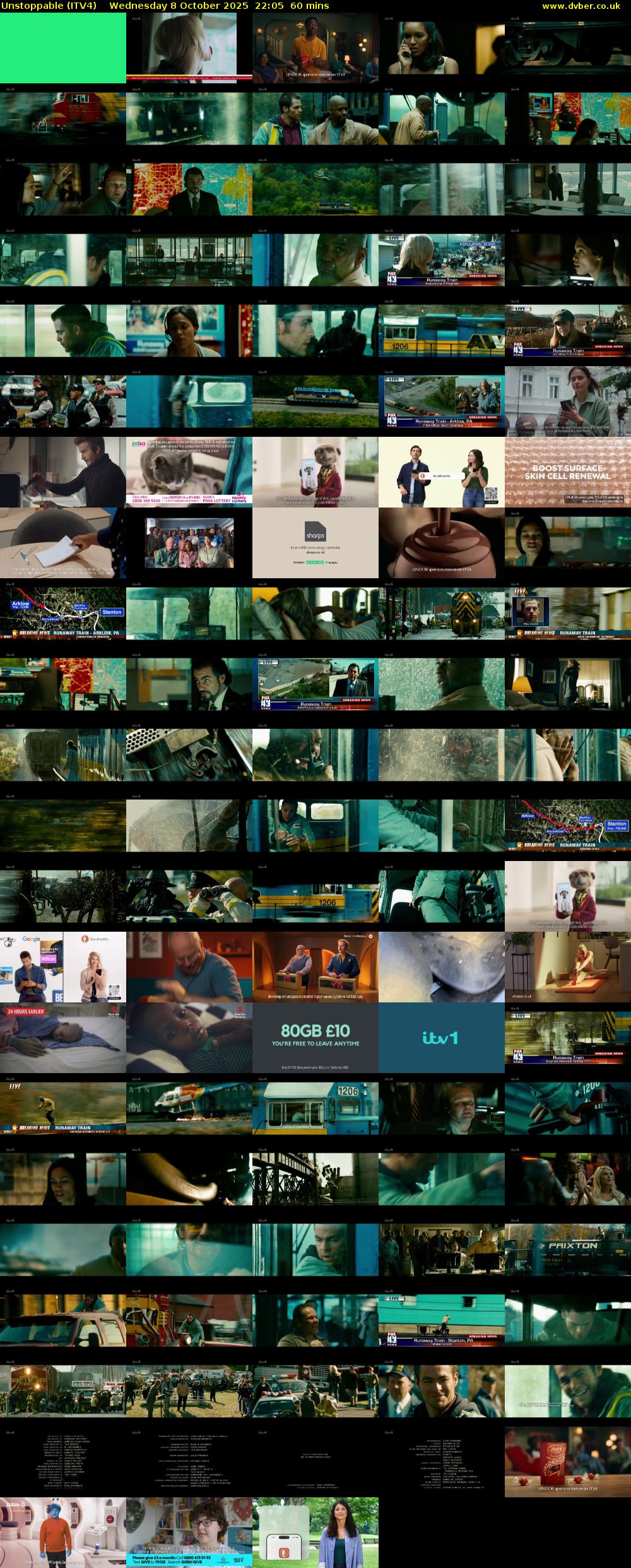 Unstoppable (ITV4) Wednesday 8 October 2025 22:05 - 23:05