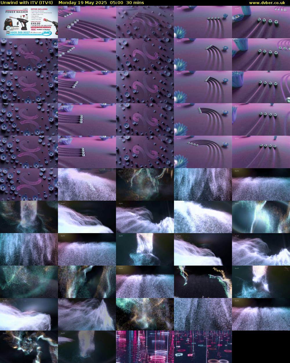 Unwind With ITV (ITV4) Monday 19 May 2025 05:00 - 05:30