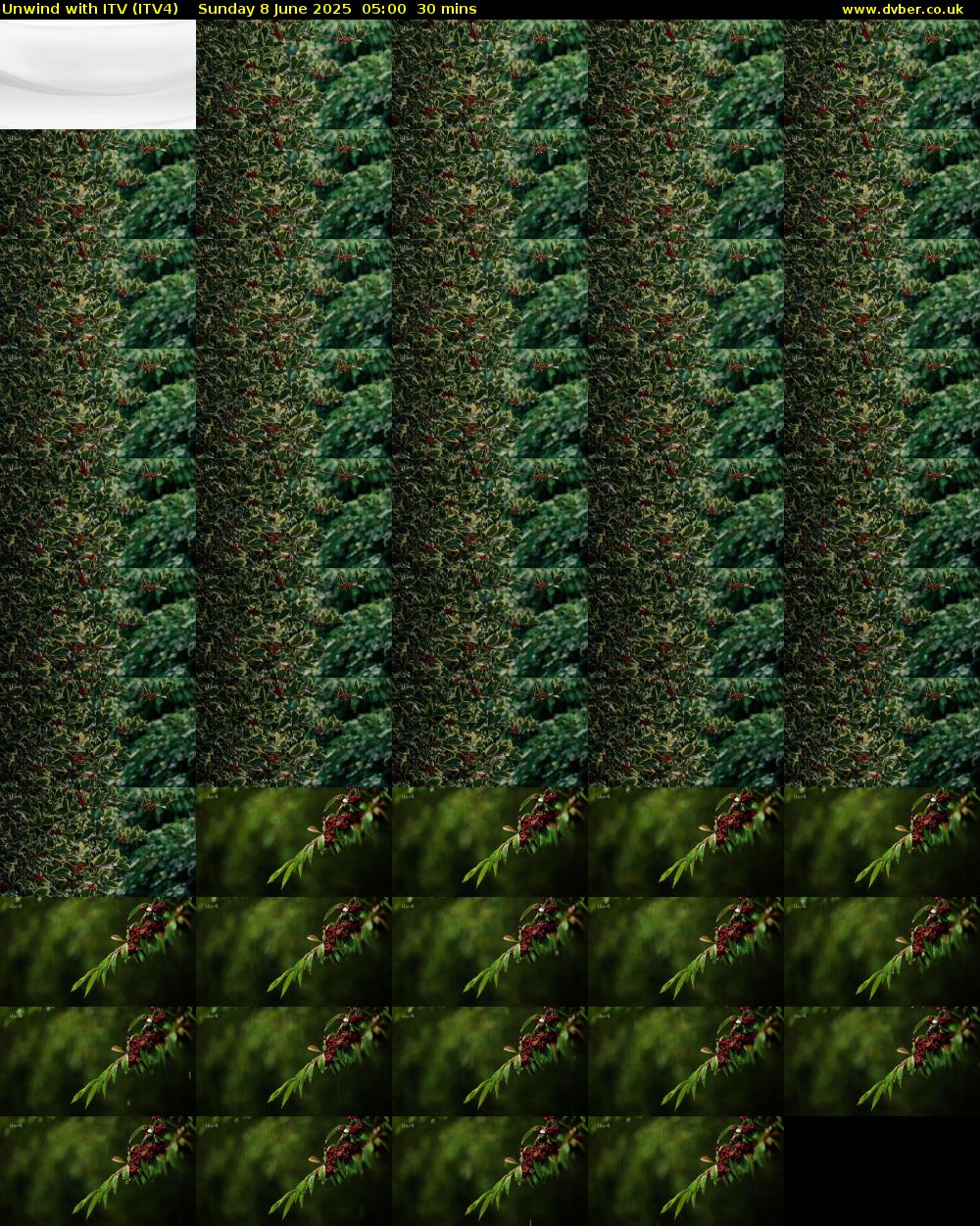 Unwind With ITV (ITV4) Sunday 8 June 2025 05:00 - 05:30