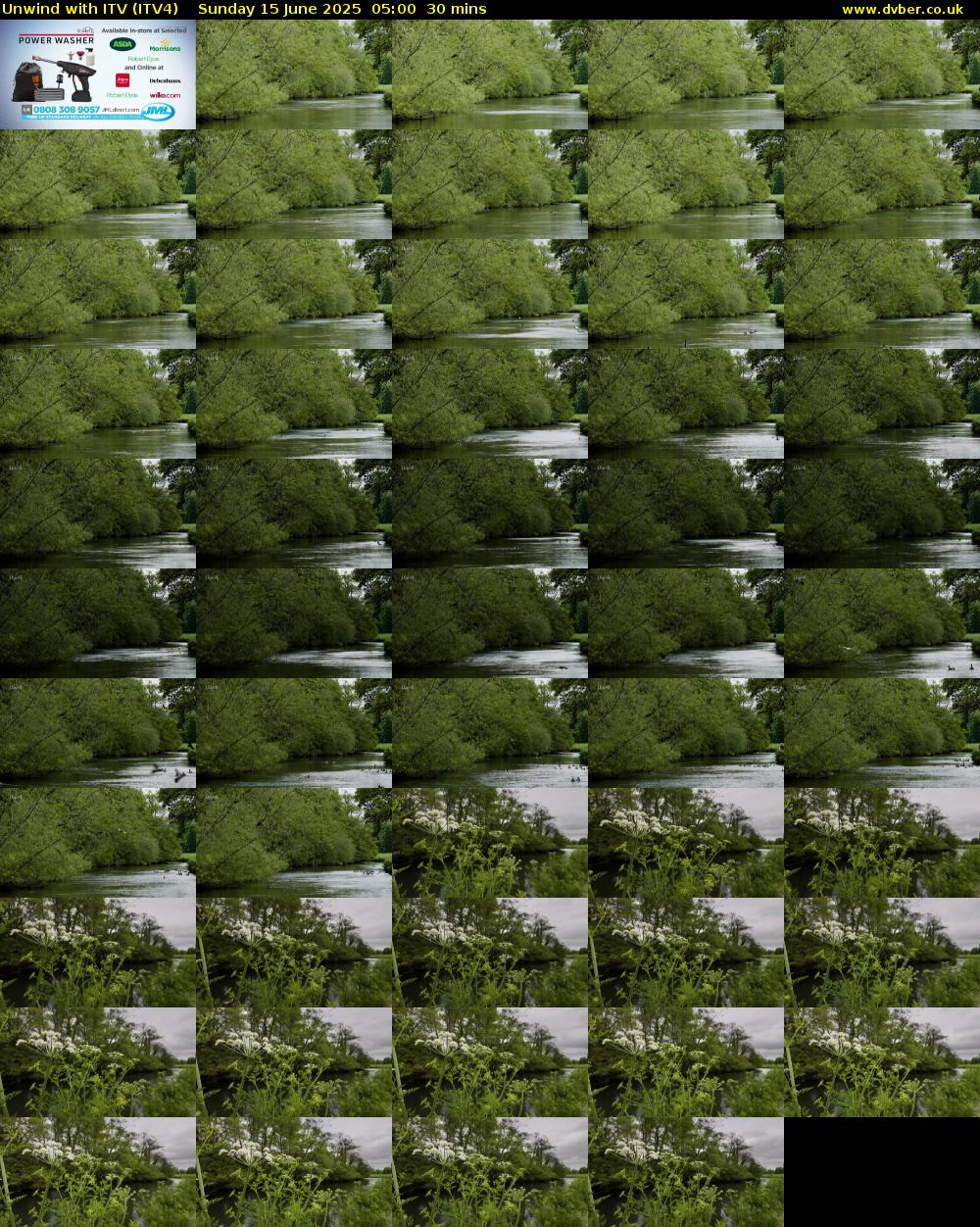 Unwind With ITV (ITV4) Sunday 15 June 2025 05:00 - 05:30