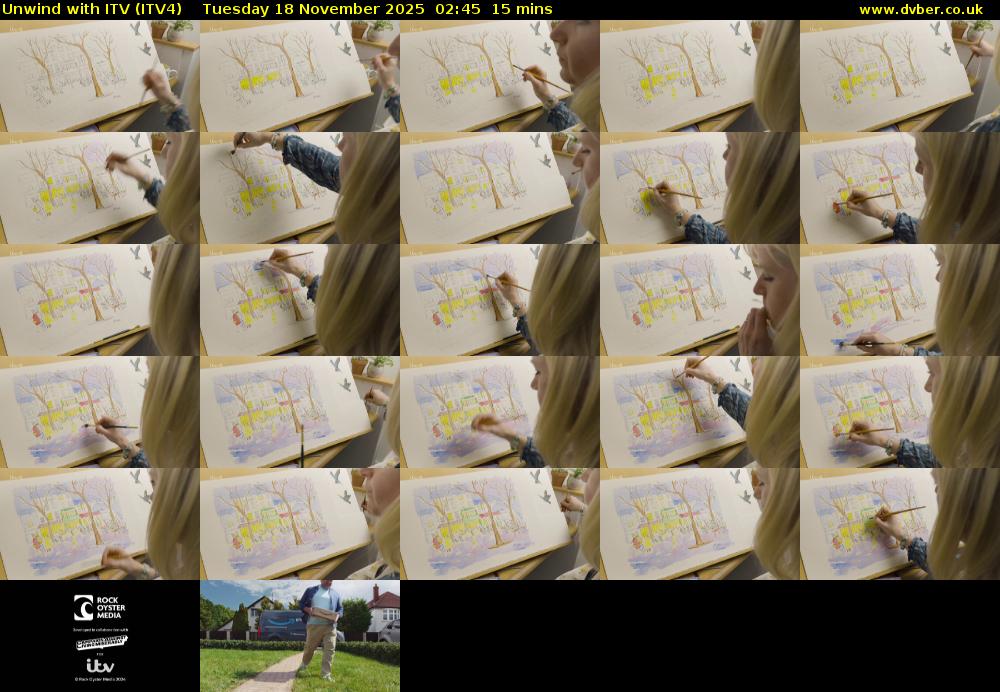 Unwind With ITV (ITV4) Tuesday 18 November 2025 02:45 - 03:00