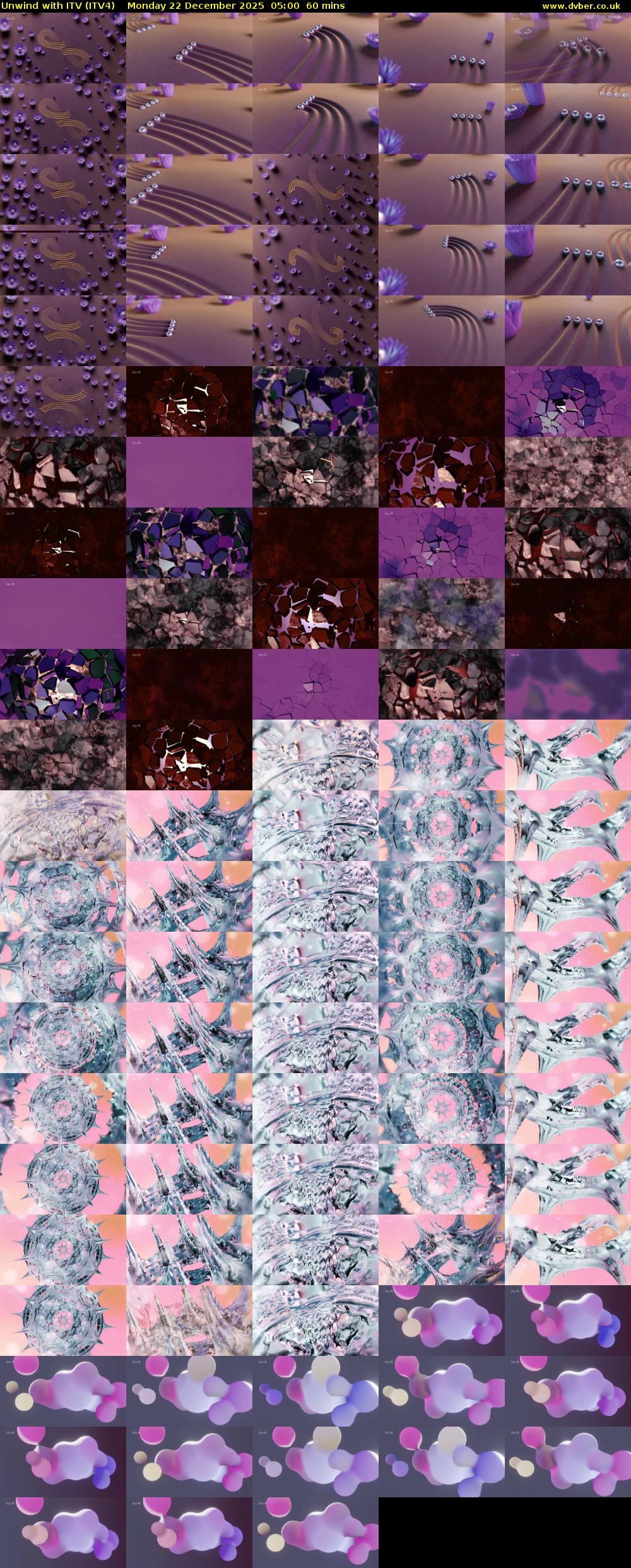 Unwind With ITV (ITV4) Monday 22 December 2025 05:00 - 06:00