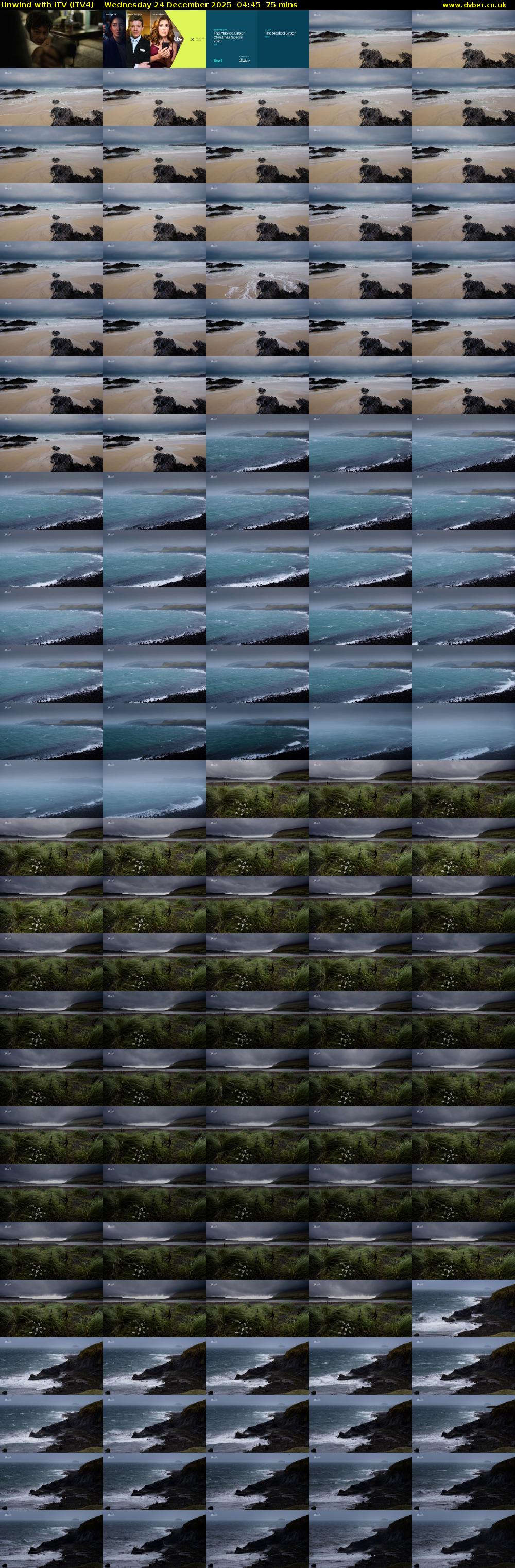 Unwind With ITV (ITV4) Wednesday 24 December 2025 04:45 - 06:00