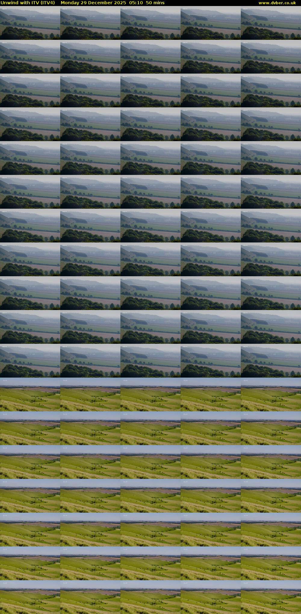 Unwind With ITV (ITV4) Monday 29 December 2025 05:10 - 06:00