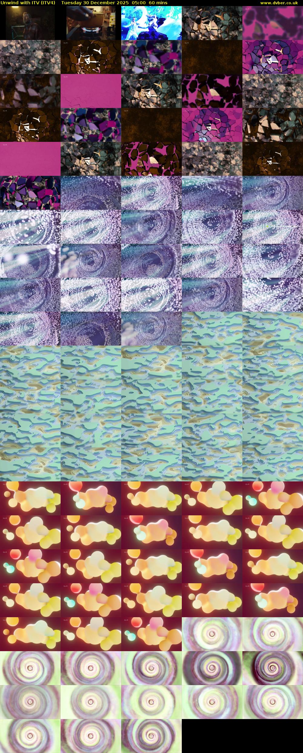 Unwind With ITV (ITV4) Tuesday 30 December 2025 05:00 - 06:00